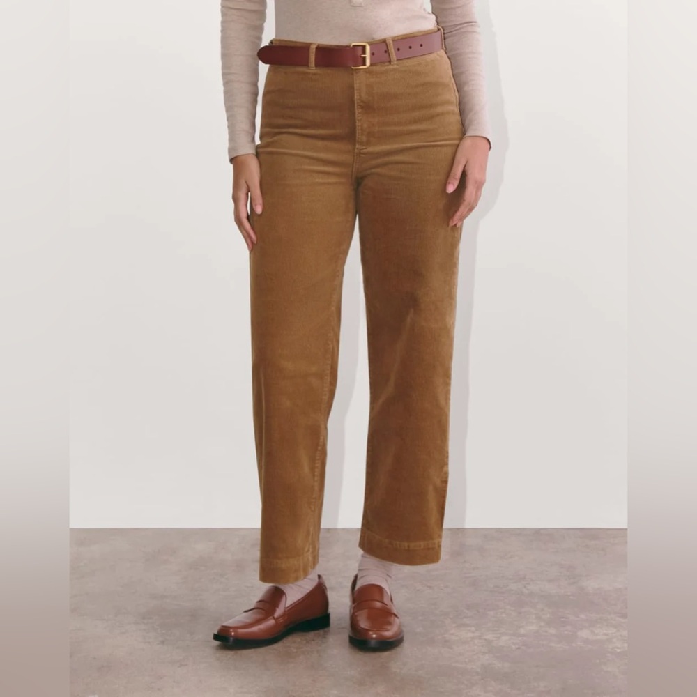 NEW Everlane | Brown Corduroy Sailor Straight Leg Pants